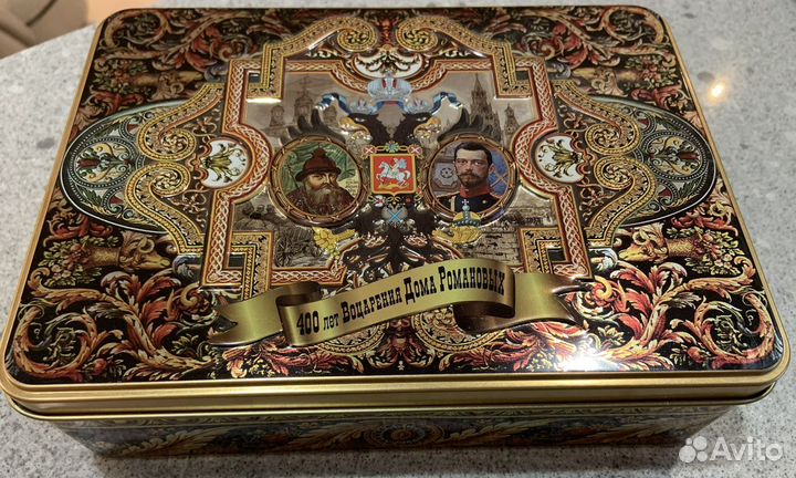 Жестяная шкатулка к 400 летию дома Романовых