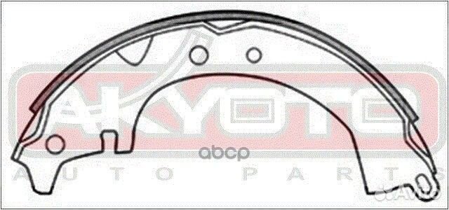 Колодки тормозные барабанные задние AKS-2232 AK