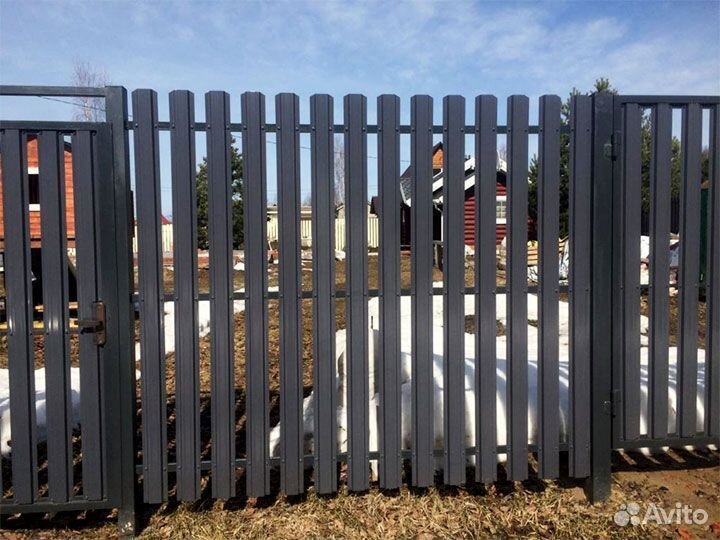 Евроштакетник/ Забор/Штакет окрас по запросу