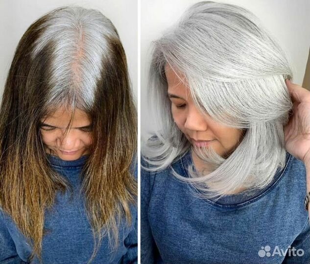 Окрашивание. Ретушь седины