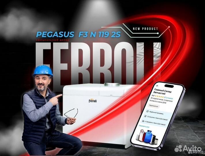 Котел газовый Ferroli Pegasus F3 N 119 2S