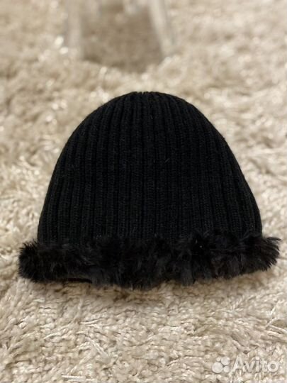 Шапка женская меховая вязаная