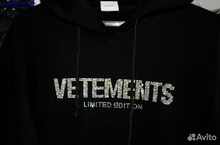 Худи Vetements со стразами vhq (Арт.70755)