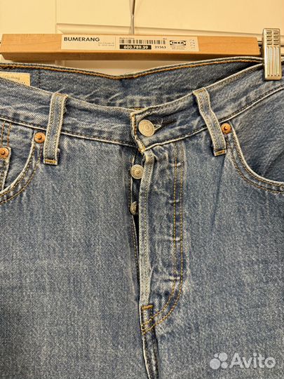 Джинсы levis 501 голубые