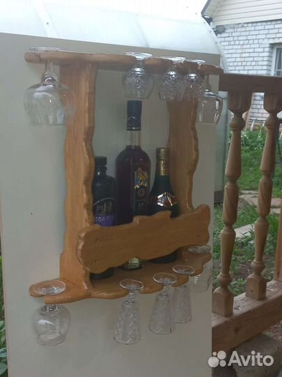 Винная полка из дерева