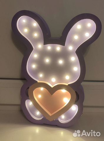 Ночник детский деревянный