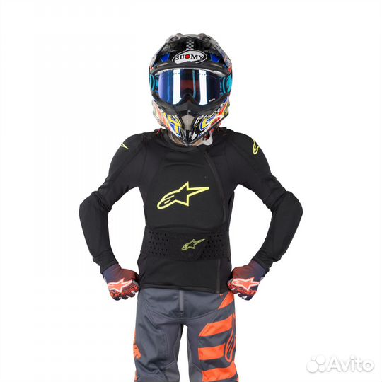 Protektorenjacke Alpinestars Bionic Plus Schwarz-Neongelb Kinder Желтый, черный