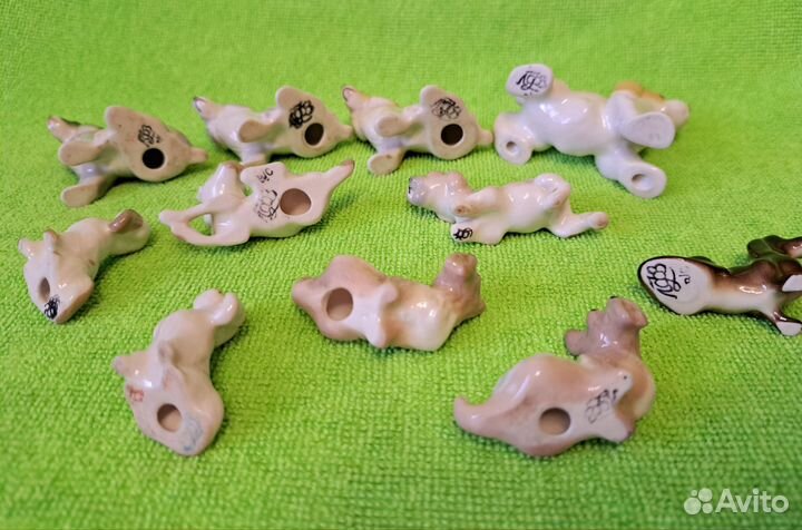 Коллекция фарфоровых собачек лфз