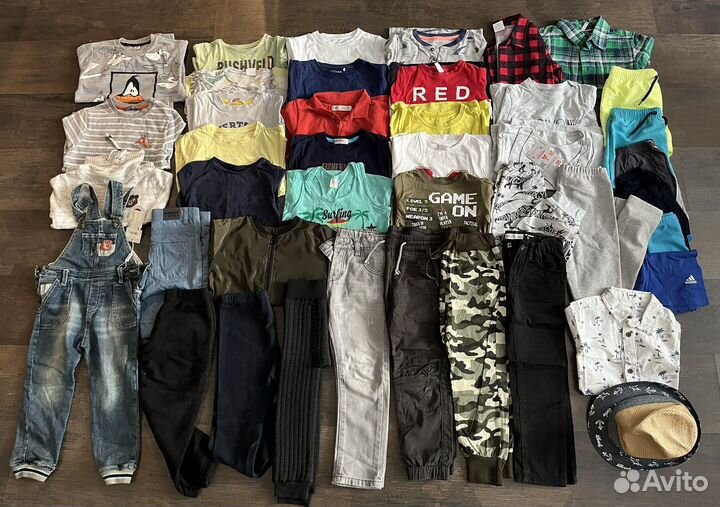 Огромный пакет вещей на мальчика 98 104
