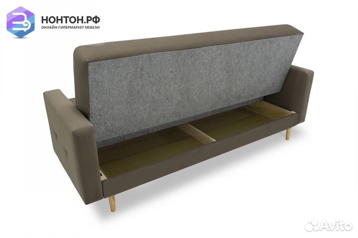 Диван книжка Фиеста светло-коричневый