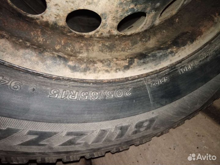 Резина+диски Bridgestone Blizzak 205/65 R15