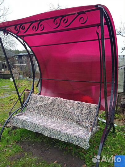 Садовые качели бу