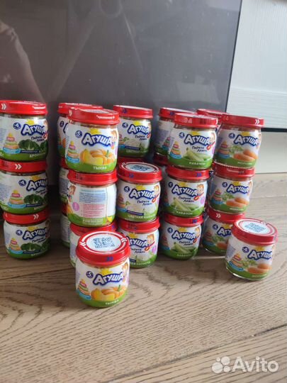 Овощное пюре Агуша 28 штук