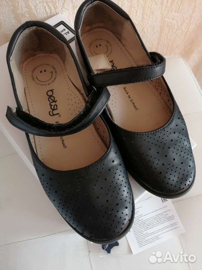 Кожаные туфли 35 размер