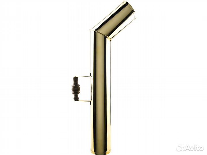 Труба для самовара золотая с деревянной