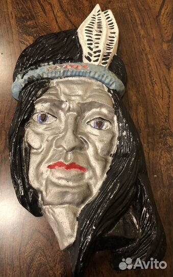 Старинное настенное панно(барельеф) СССР. 