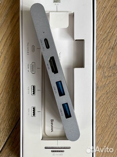 Хаб USB Baseus 7 в 1 Thunderbolt C / Pro Grey