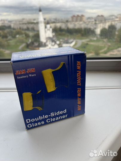 Для мойки окон двустороняя губка