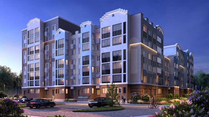 2-к. квартира, 66 м², 1/6 эт.