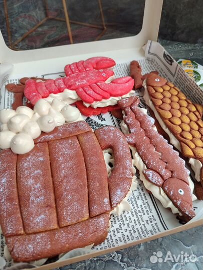 Подарок мужчине на 23 февраля, зефир, печенье