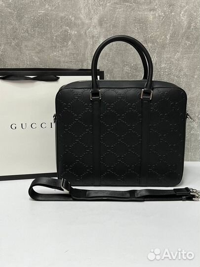 Портфель мужской gucci кожаный премиум