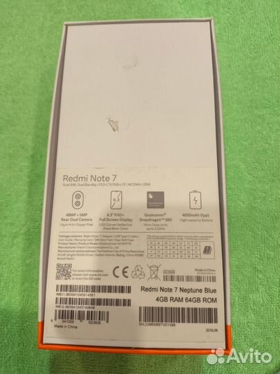 Xiaomi Redmi Note 7, 4/64 ГБ