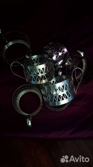 Подстаканники и поднос, нерж, Ивано-Франковск