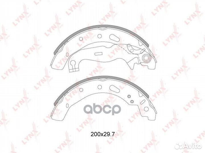 BS-3007 Колодки тормозные lynxauto BS-3007 lynx