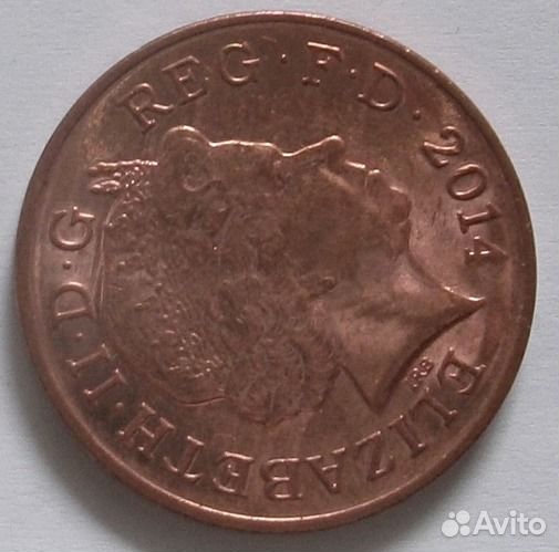 Монета в 2 британских пенса для набора монет 