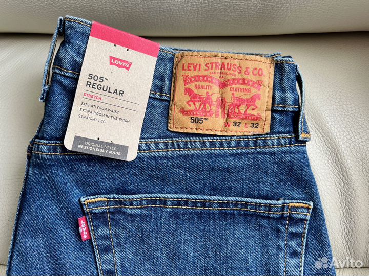 Джинсы Levi's 505 Regular Fit Оригинал 32х32