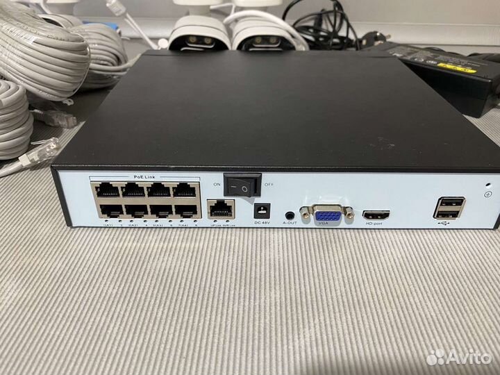 Комплект видеонаблюдения ip 5 Mp 4 камеры