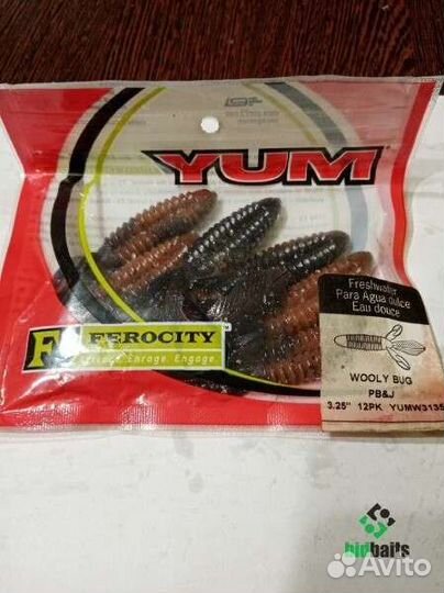 Силиконовые приманки Yum Wooly Bug