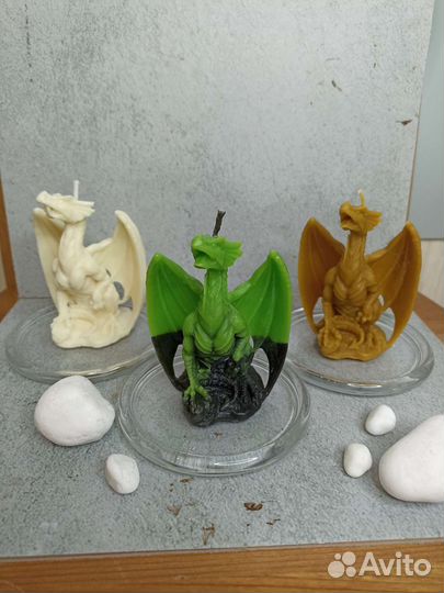 Свечи из натурального воска ручной работы