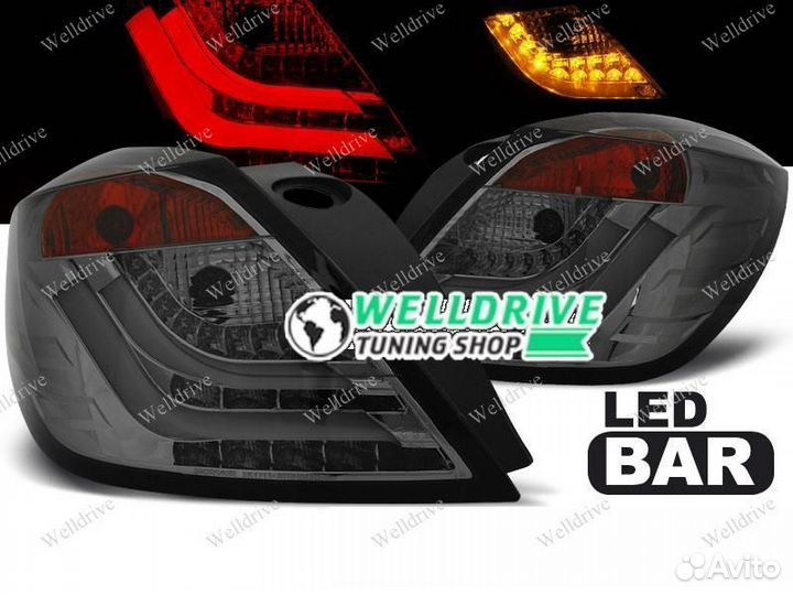 Фонари Opel Astra H 04-09 3D LED тонированные