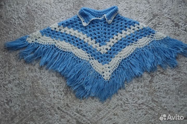 Пончо детское ручная работа
