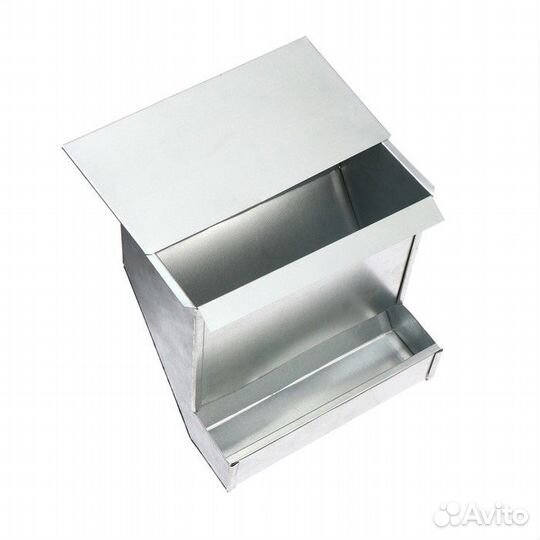 Кормушка для кроликов на 5 кг, бункерная, металл