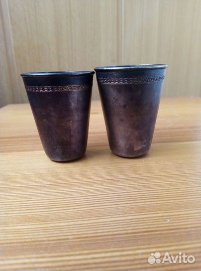 Солонка, стопки СССР, мельхиор