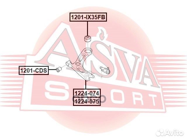 Рычаг 1224075 asva