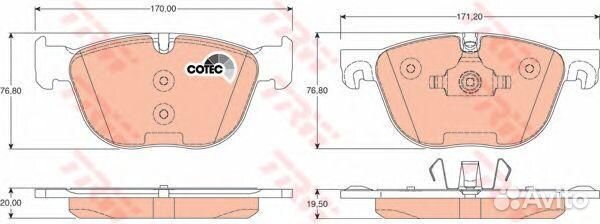 Колодки передние BMW X5 (E70/ F15) / X6 (E71/ E72)