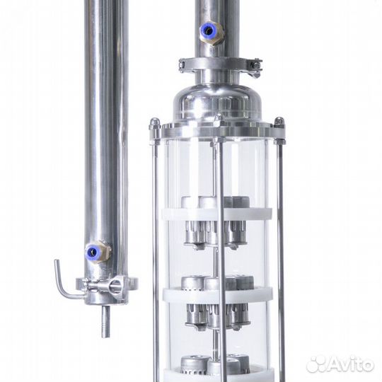 Колпачково-тарельчатая колонна алкаш, 6 тар нерж