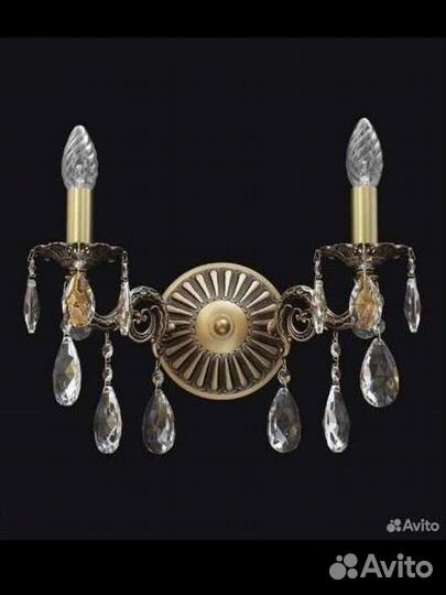 Бра ат145/А2 на два рожка,бронза