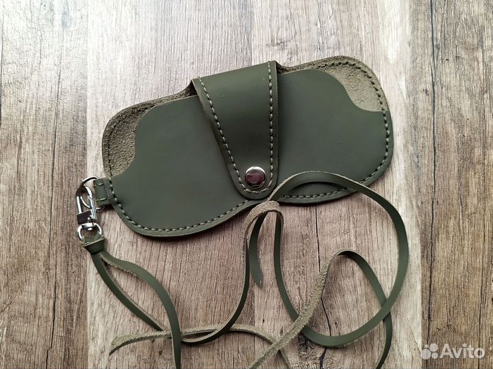 Очечник из натуральной кожи