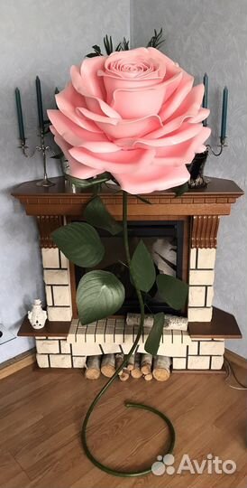 Ростовая роза из фоамирана, изолона