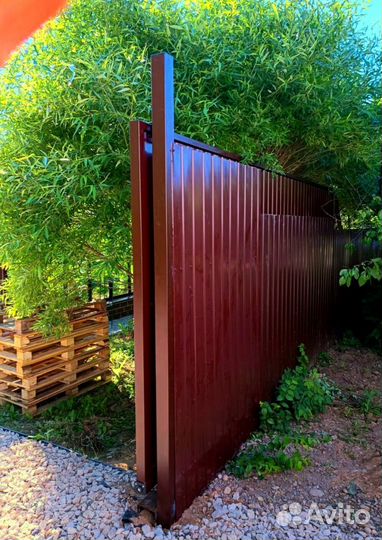 Ворота откатные от производителя с калиткой