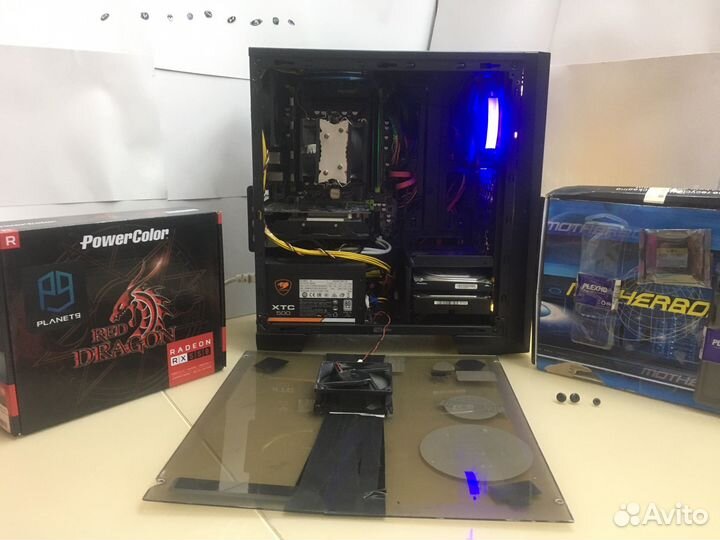 Компьютер игровой rx 550; xeon e5 2640 6 ядер