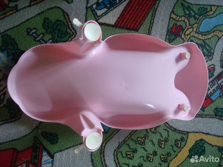 Горка для купания, розовая