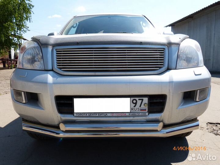 Перед углы полированная нержавейка Прадо120