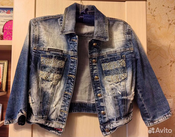Пиджак джинсовый