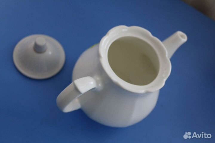 Чайник заварочный белый керамика