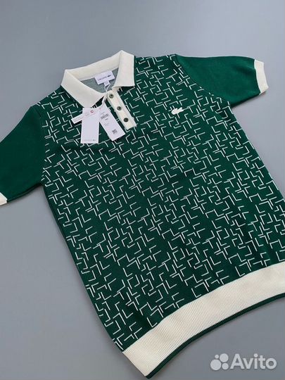 Поло мужское lacoste зеленое